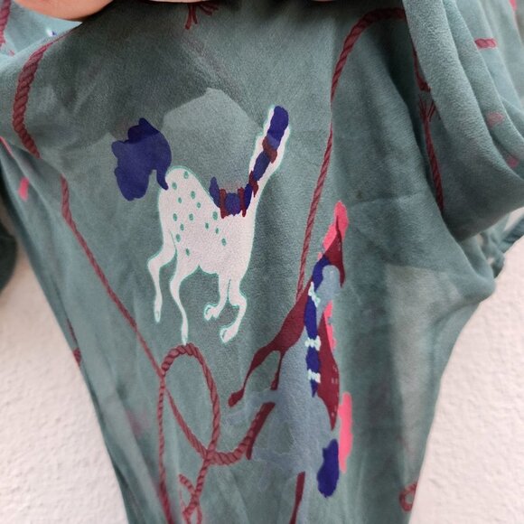 SRETSIS Silk Horse Print Dress - Picture 5 of 7